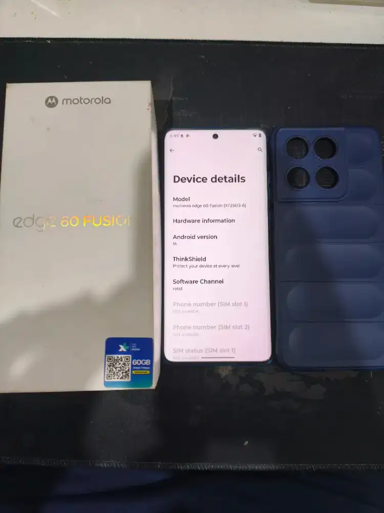 Motorola Edge 60 Fusion 12/256 garansi resmi full set