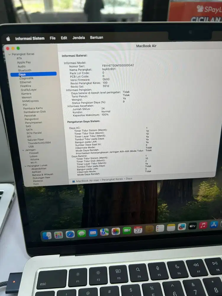 FULLSET MACBOOK AIR M4 16/256GB 13 STARLIGHT