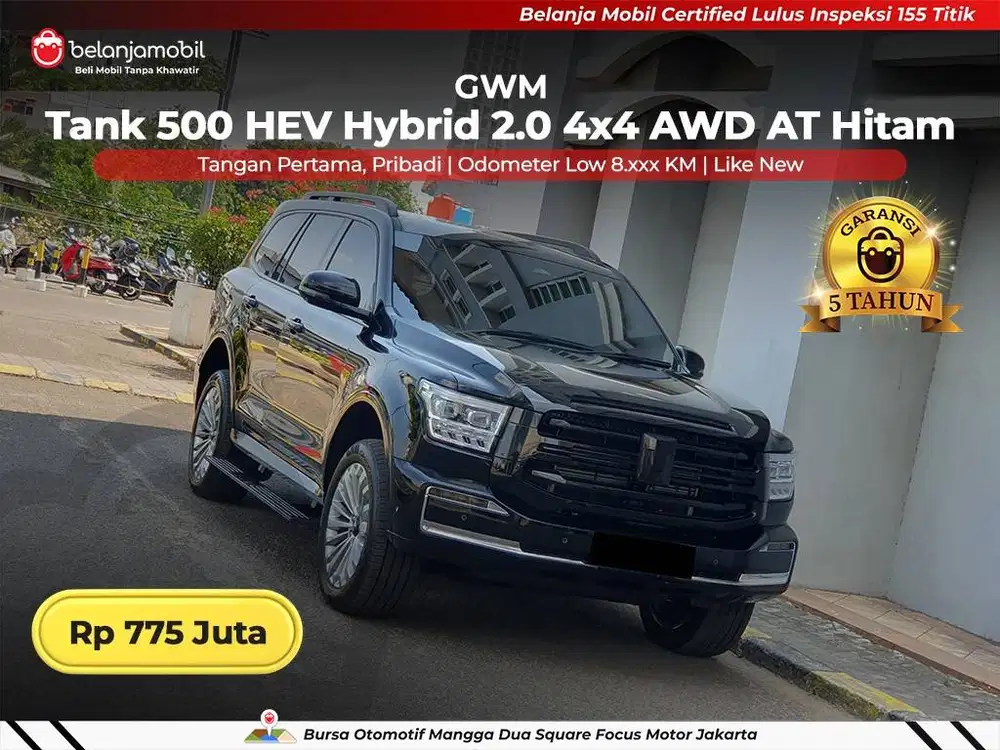 [ GARANSI 5TH 4x4 ] GWM Tank 500 HEV Hybrid 2.0 AWD AT 2023/2024/2025
