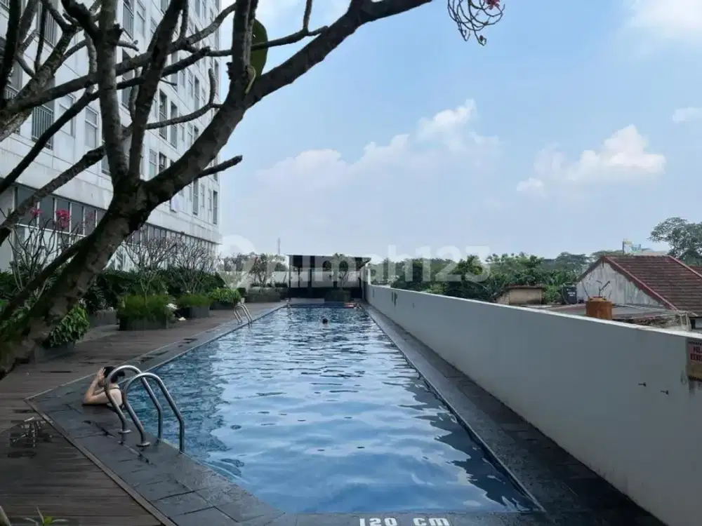 Dijual Unit Serpong Garden Apartment Cisauk, Studio Fully Furnished, Dekat Stasiun, Rp 350 Juta