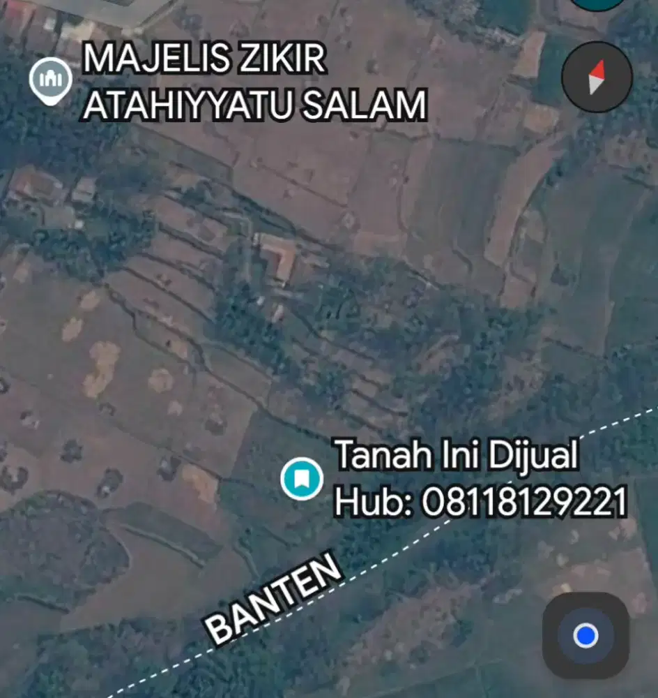 Jual Cepat Tanah Sawah Produktif/Potensial di Sukamanah, Kec. Jambe