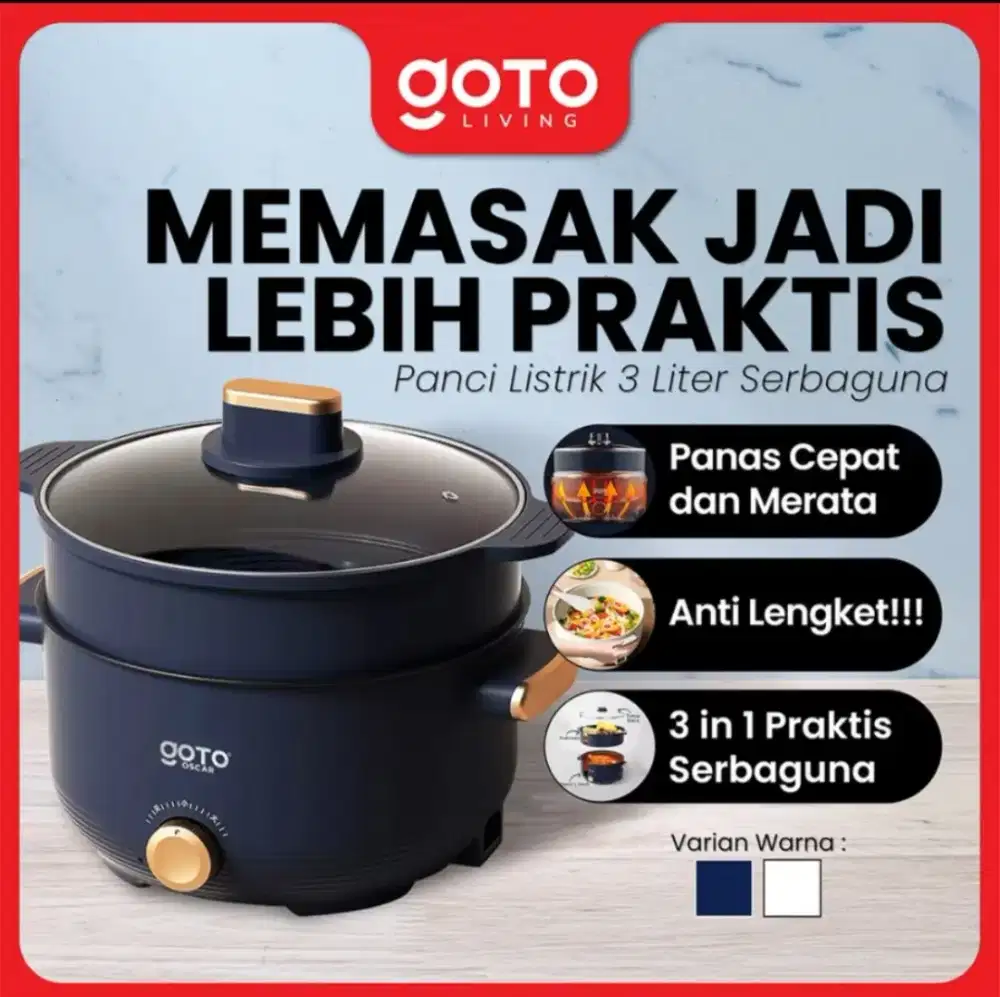 Panci Elektrik Goto Oscar 3L