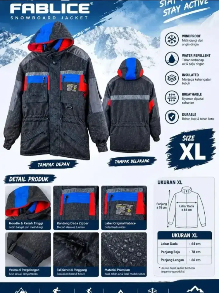 Jaket Fablice Snowboard