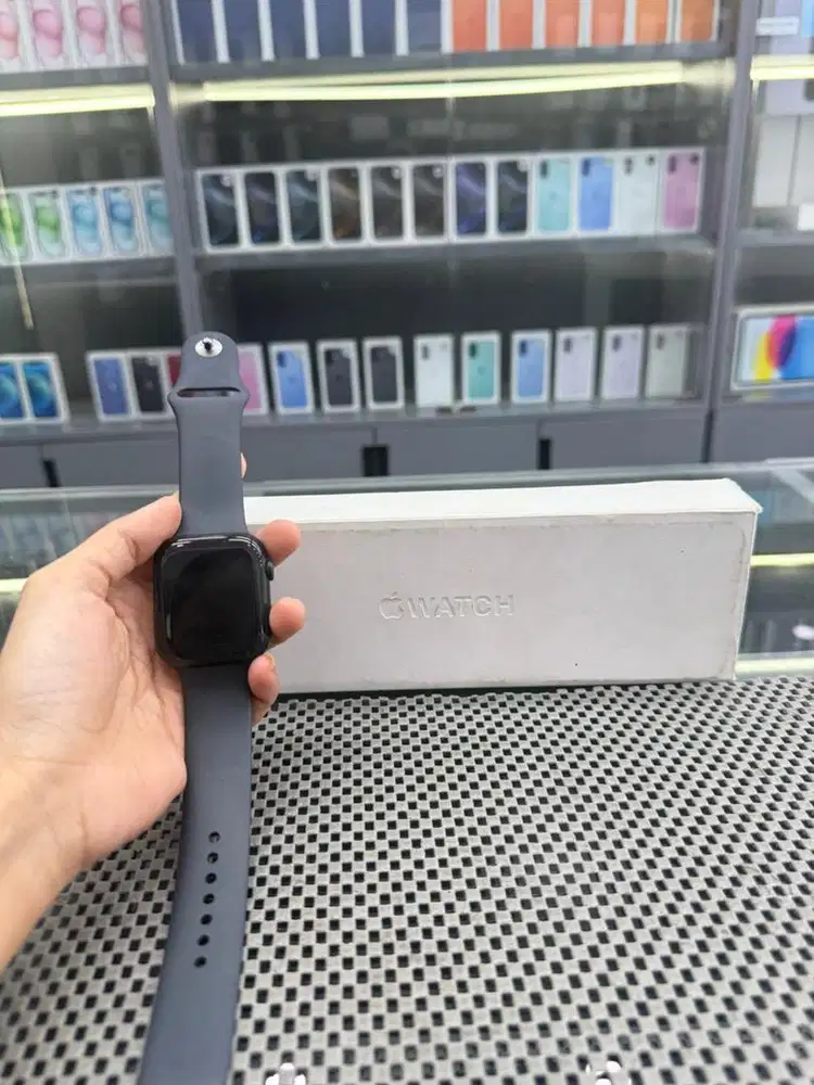 Apple Watch Series 9 45mm Fullset, Ex Garansi Apple