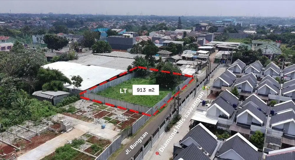Dijual Tanah 913m2 Strategis - Dekat dengan TransJakara