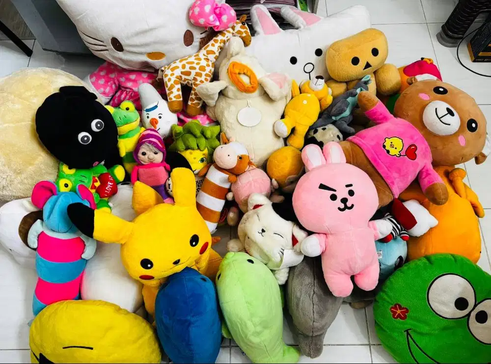 Dijual Boneka Preloved  ±27 Pcs - Kondisi Apa Adanya, Ambil di Tempat
