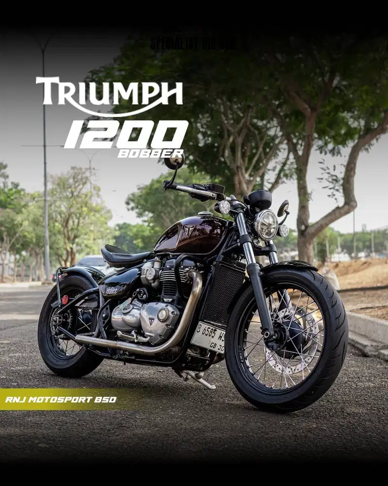 Triumph Bobber Bonnevile 1200 Nik 2018 odo 6.000an