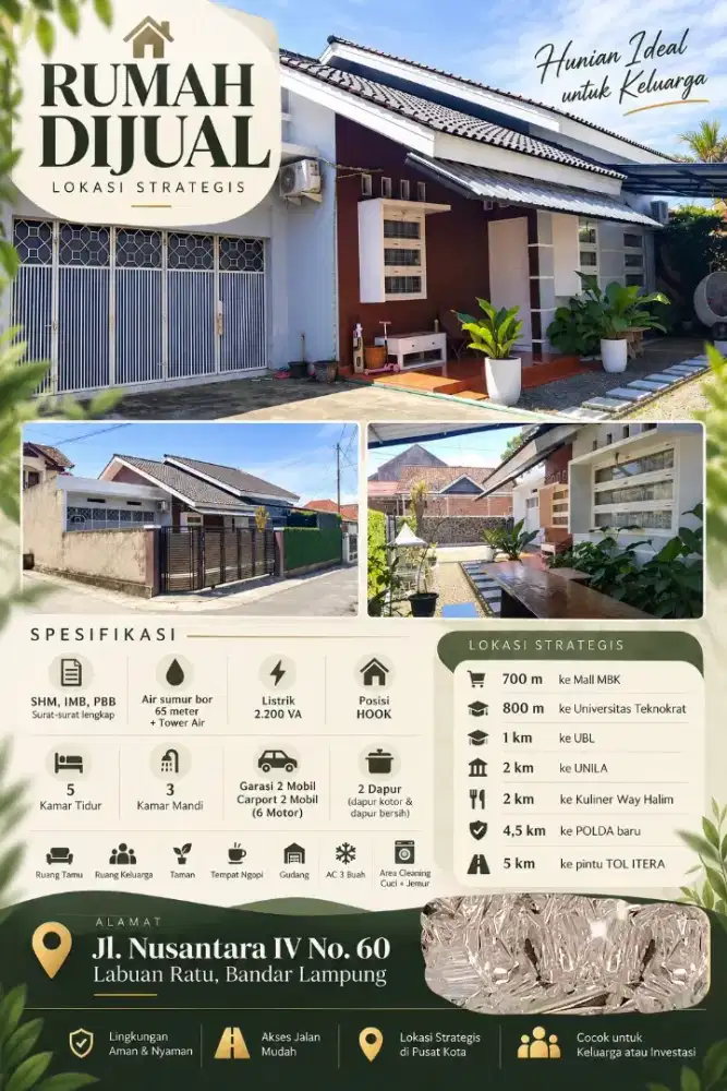 Rumah di Jl. Nusantara, Hoek, Nyaman