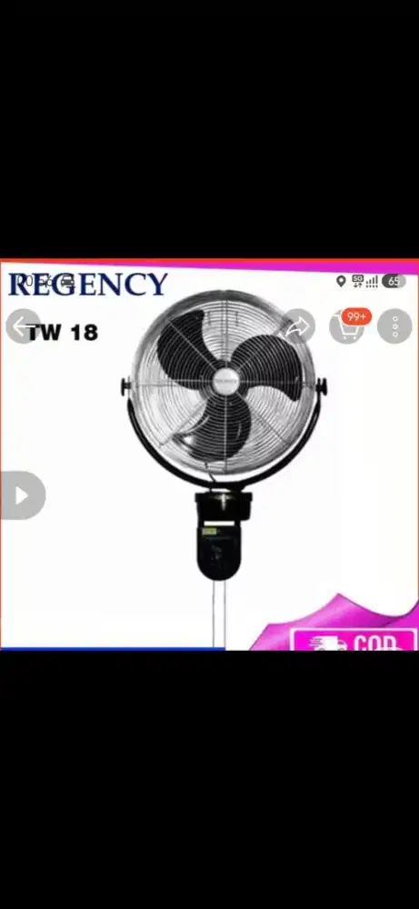 Di jual karna salah beli kipas regency 18inc