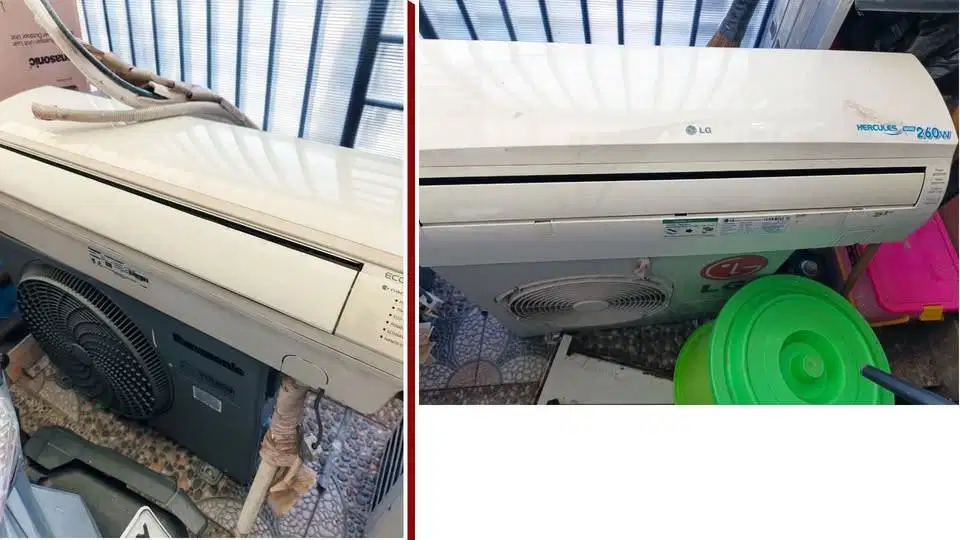 AC 1PK PANASONIC & AC LG HERCULES 1/2 PK , KONDISI BACA DESKRIPSI
