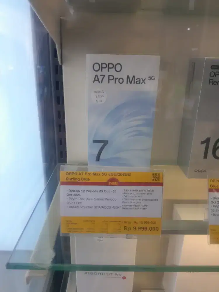 Hp oppo a7 promax 8/256