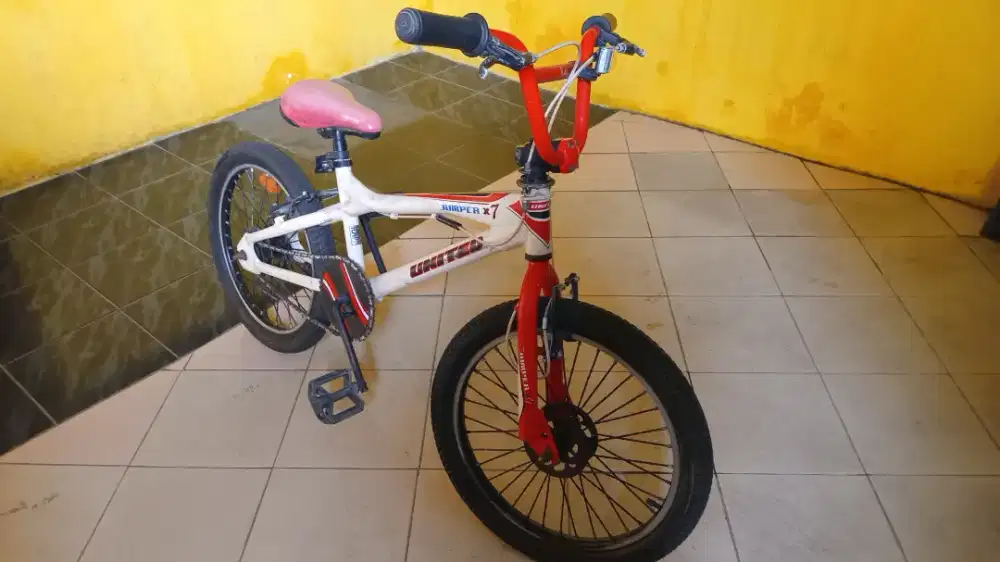 Sepeda bmx 20 simpanan (mohon maaf belum sempat dibersihkan)