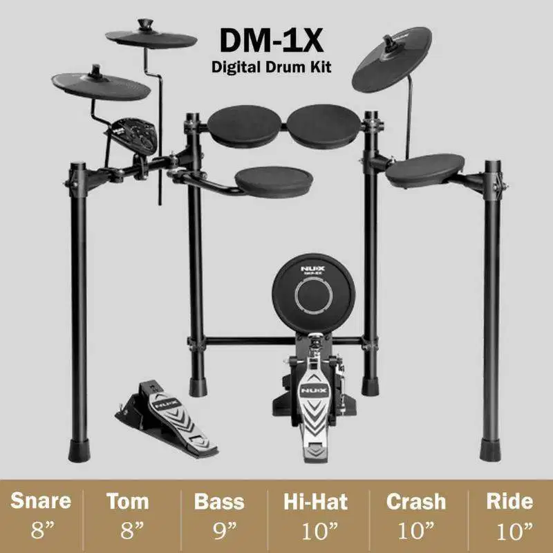 Drum Elektrik NUX DM-1X Portable Digital Drum Kit - DM1X Original