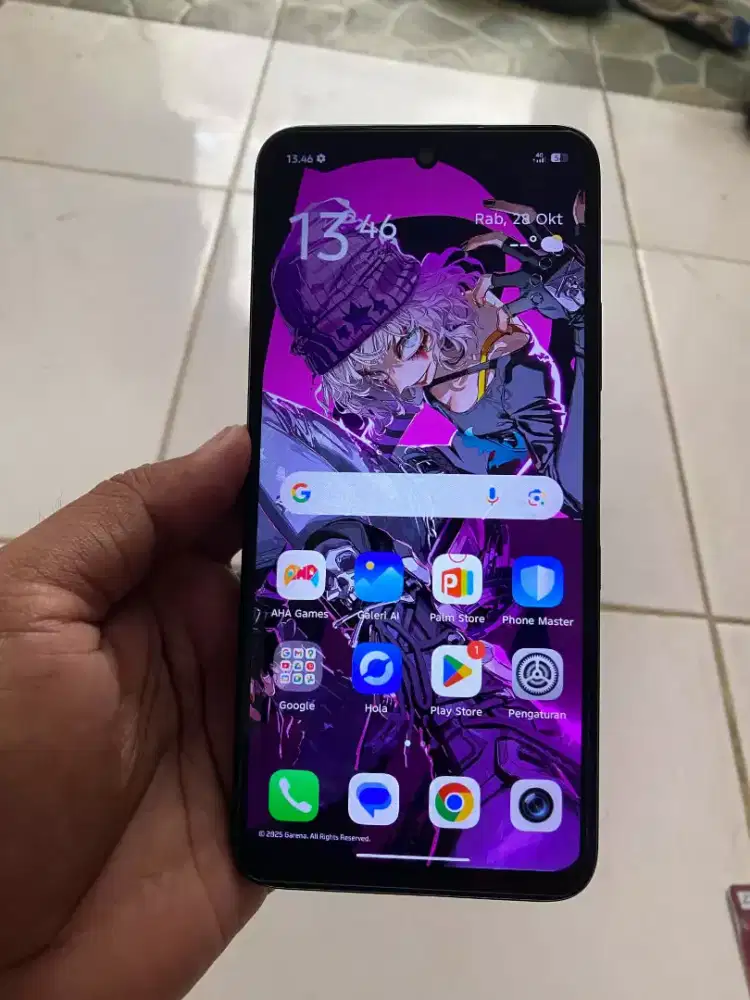 BU hp infinix hot 60i 6+6/128 lcd ori layar lebar batere awet nfc on