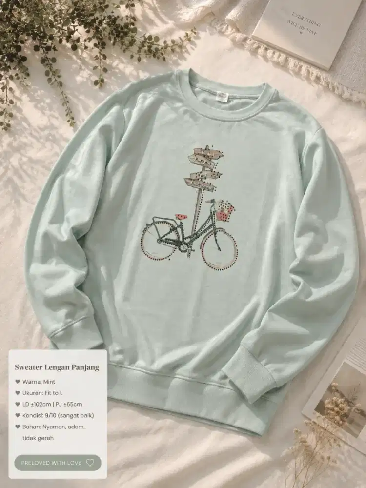 Sweater mint dewasa