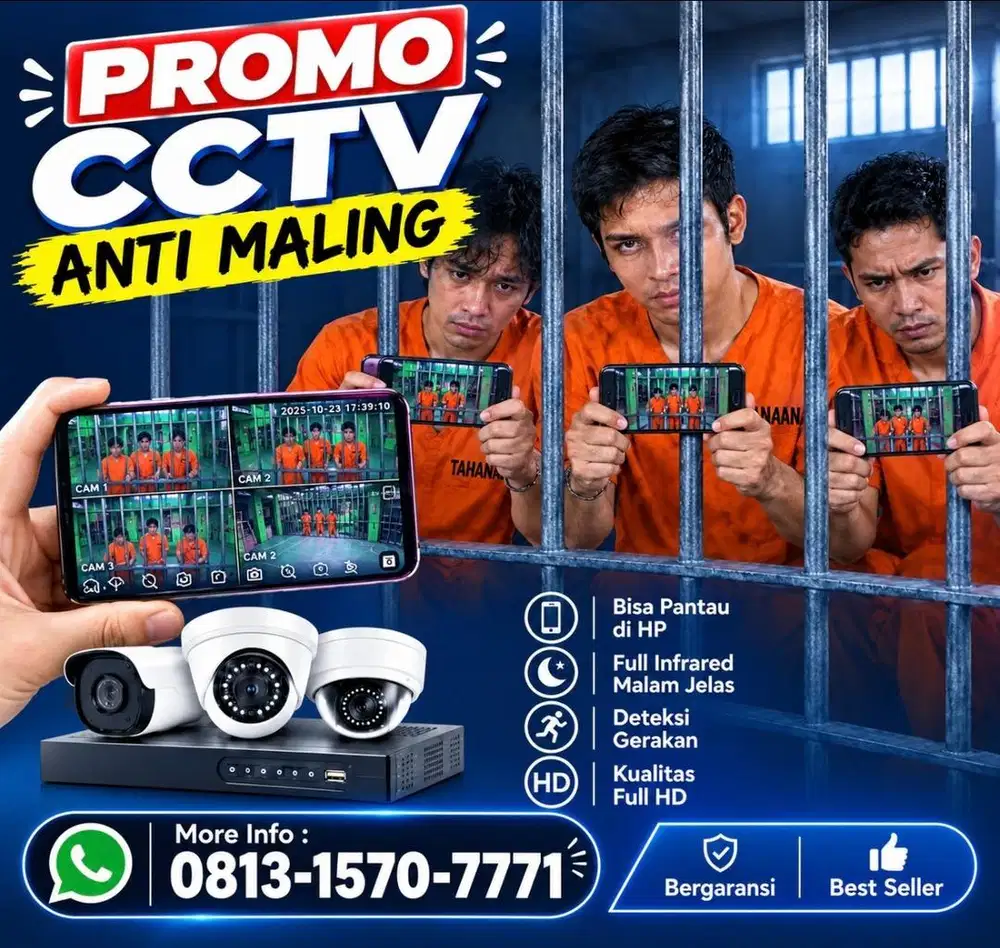 PROMO CCTV ANTI MALING BISA PANTAU DIHP