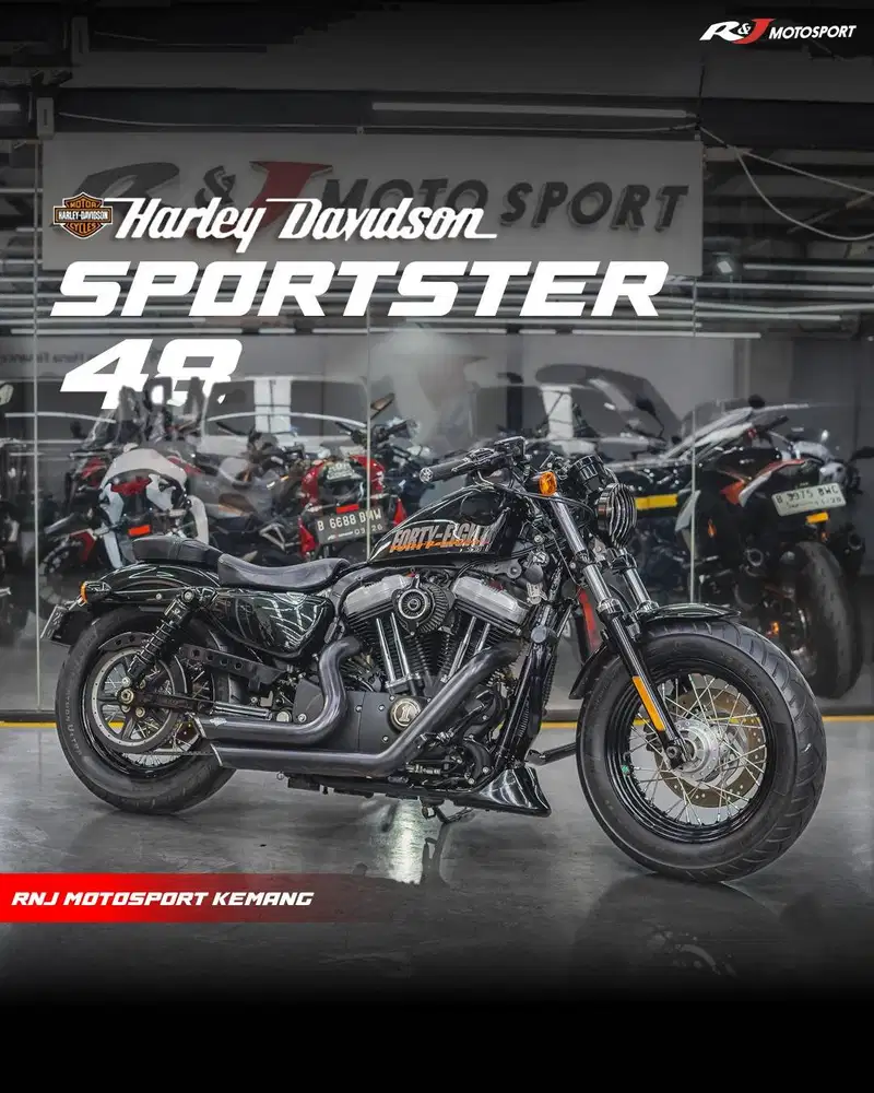 Harley Davidson Sportster 48 Nik 2013 odo 2.000 an km Knalpot V&H