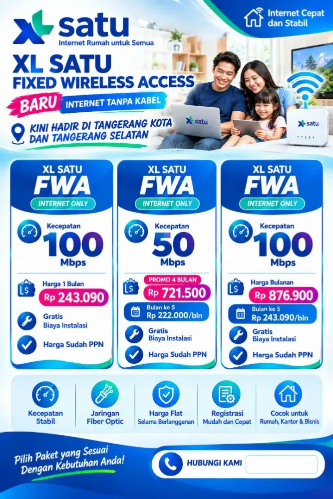 Masih Bingung cari WiFi?Yuk,Pasang di sini saja!