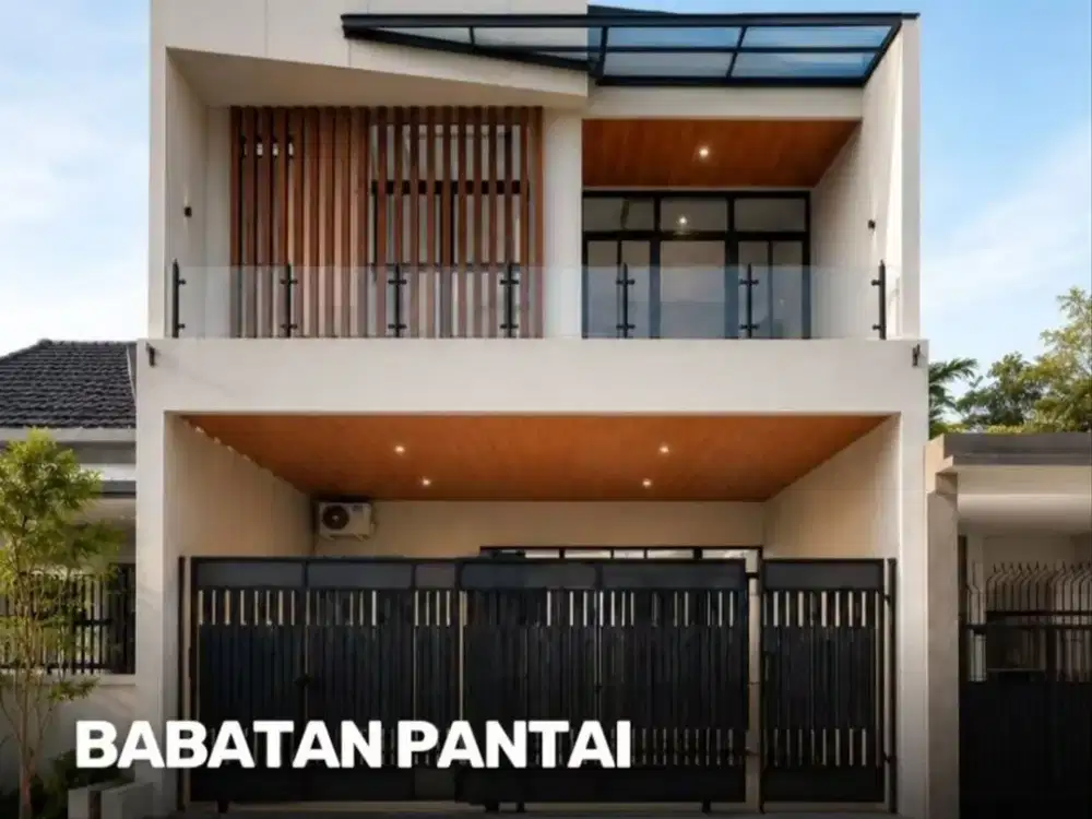 Rumah Babatan Pantai  NEW MINIMALIS ROW 3 MOBIL