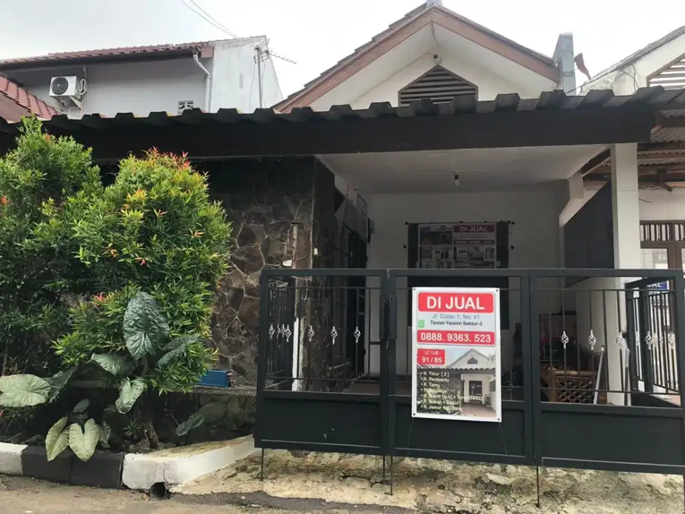 DIJUAL TANPA PERANTARA DAERAH STRATEGIS PERUMAHAN TAMAN YASMIN BOGOR