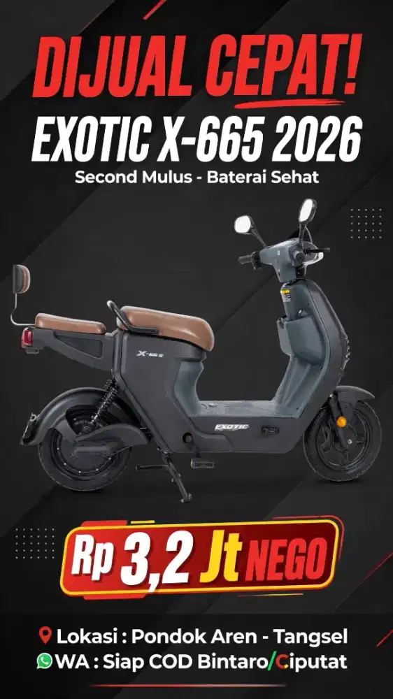 Sepeda Listrik Exotic X-665
