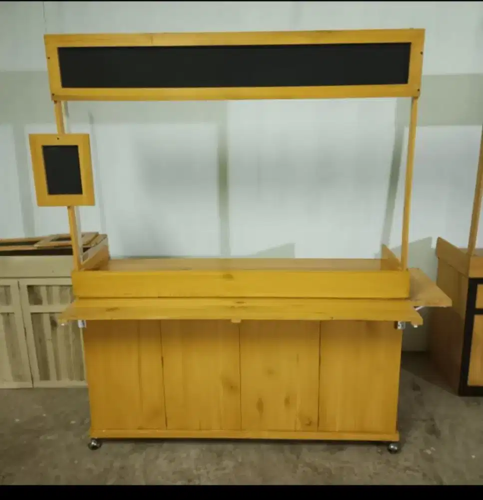 Gerobak Booth Kayu Untuk Jualan