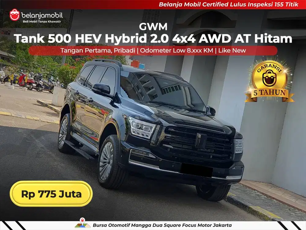 [ GARANSI 5TH 4x4 ] GWM Tank 500 HEV Hybrid 2.0 AWD AT 2023/2024/2025