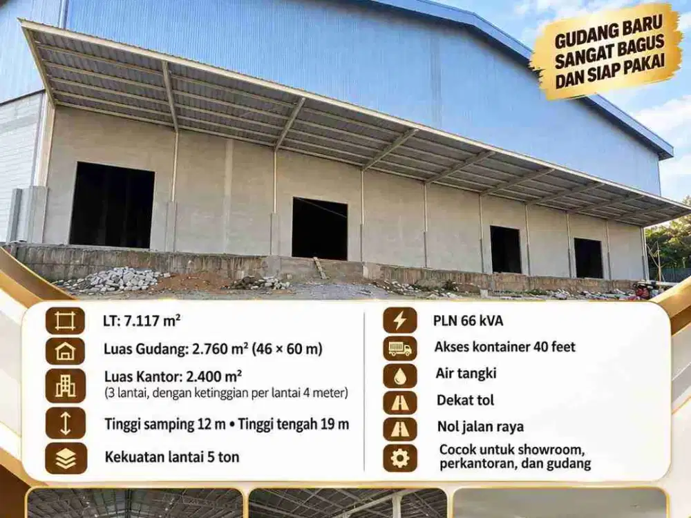 DiSewakan Gudang, Showroom dan Kantor di Surabaya