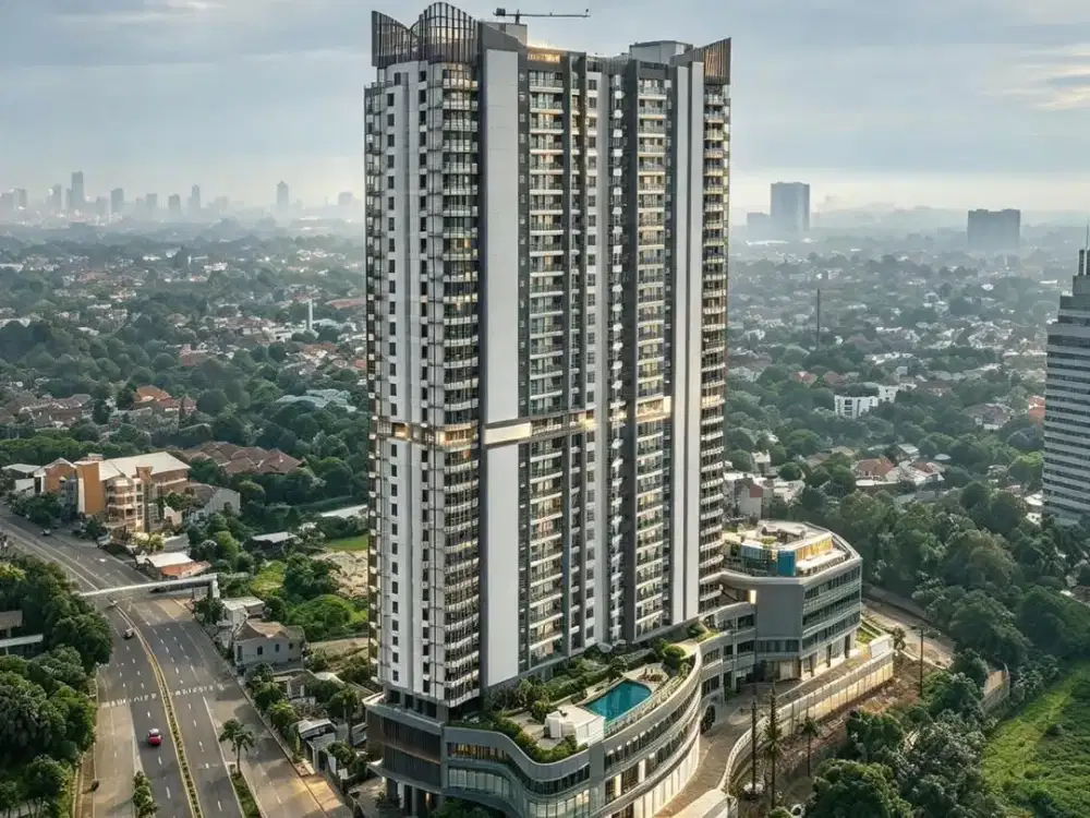 Di jual  Apartemen Antasari Place , 1 BR dengan Balkon  Luas  44.8 M2,  Cilandak Jakarta Selatan