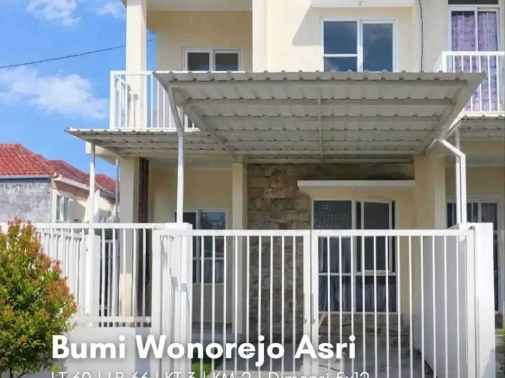 Rumah Bumi Wonorejo Asri SIAP HUNI, CARPORT, TAMAN
