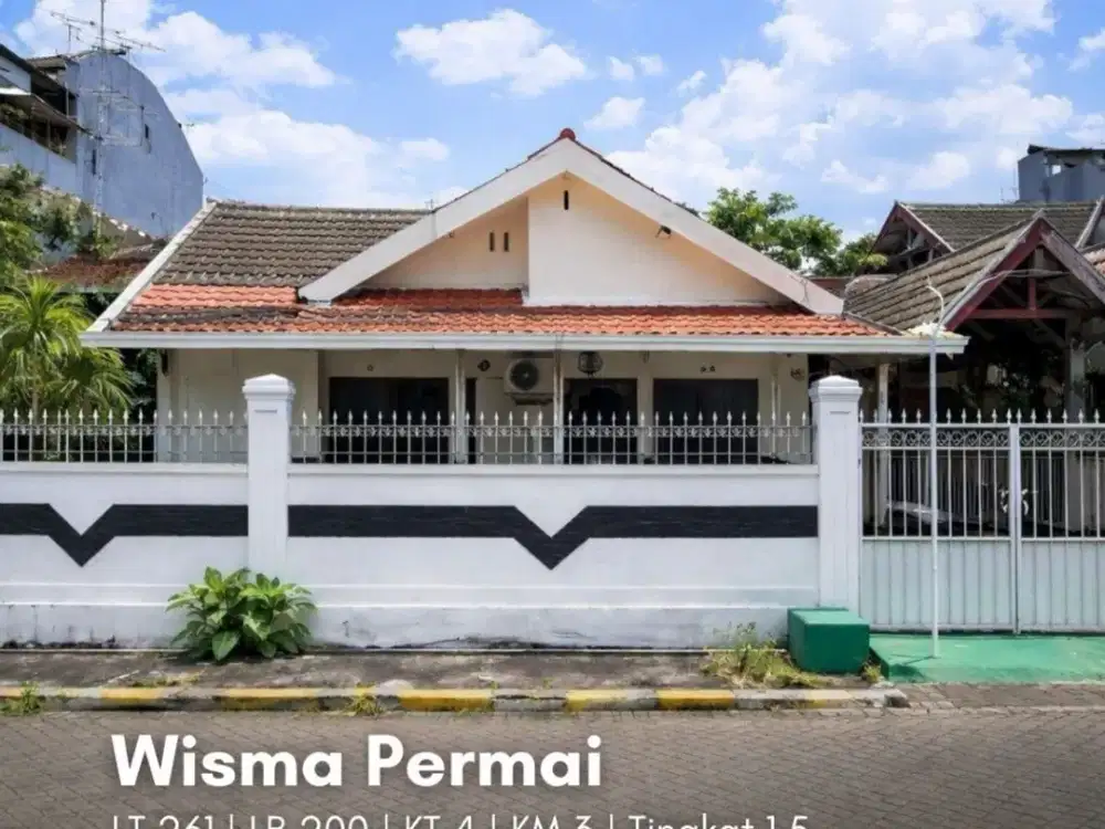 Rumah Wisma Permai STRATEGIS, ROW JALAN 2.5 MOBIL