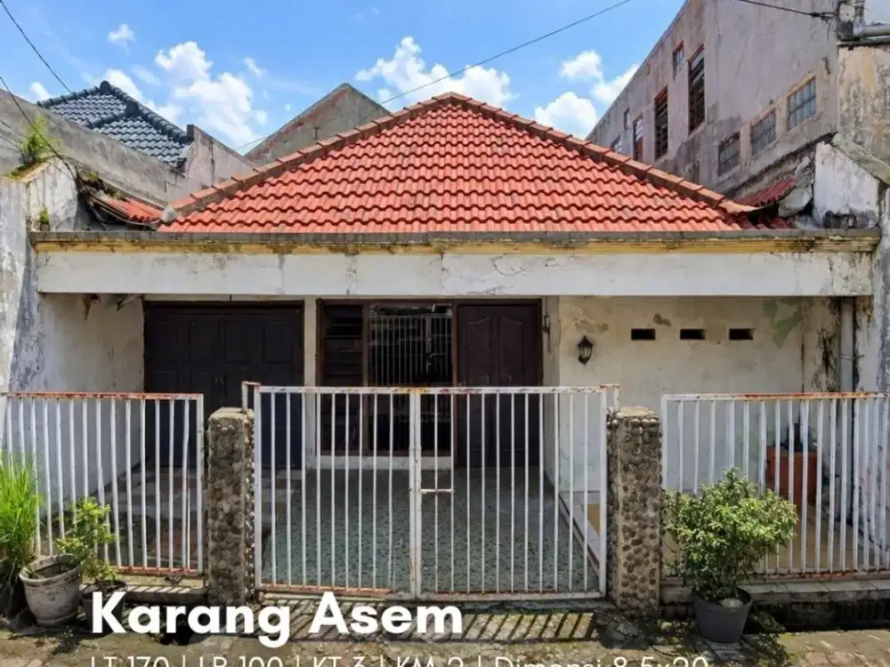 Rumah Karang Asem HITUNG TANAH, ROW JALAN 2 MOBI