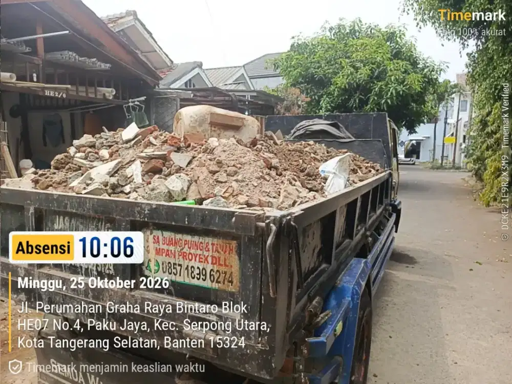 Jasa buang puing dan urugan