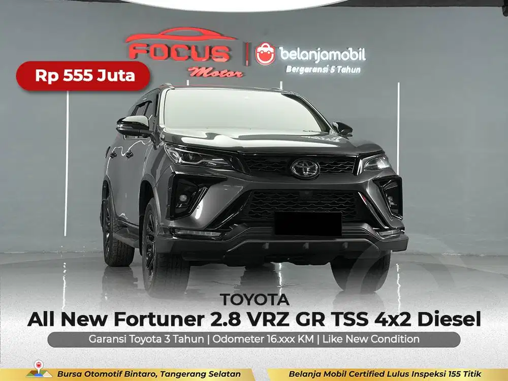 [ GARANSI 5THN ] Toyota Fortuner 2.8 VRZ GR TSS 4x2 2026/2025/2024