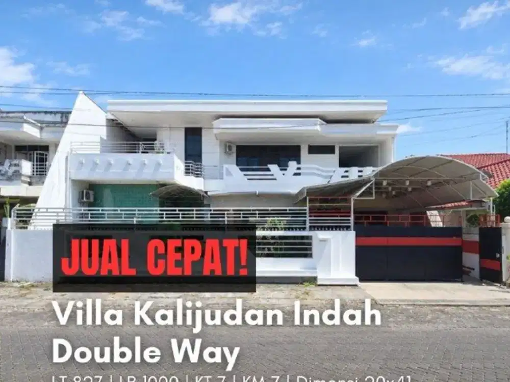Rumah Villa Kalijudan Indah  STRATEGIS, DOUBLE WAY