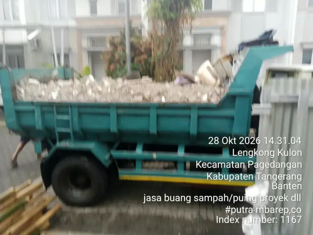Jasa buang puing dan tanah