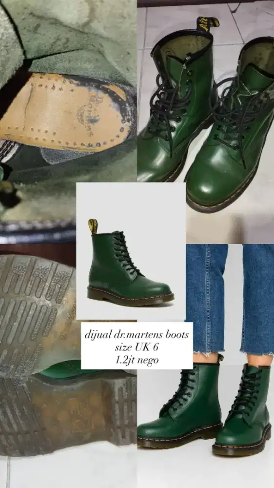 dr Martens uk 6 hijau