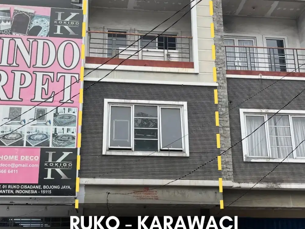 Dijual Ruko 3 Lantai Lokasi Strategis Rp. 1,5 M - Karawaci Tangerang
