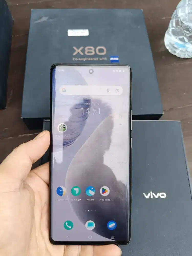 Second Vivo X80 5G ram 12/256gb istimewa fullset original no minus