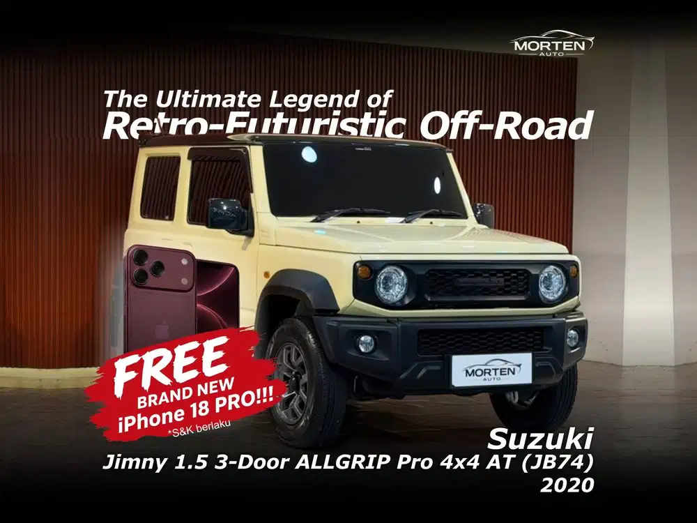 [FREE IPHONE 18PRO!!!] Suzuki Jimny 1.5 3-Door ALLGRIP Pro 4x4 AT 2020