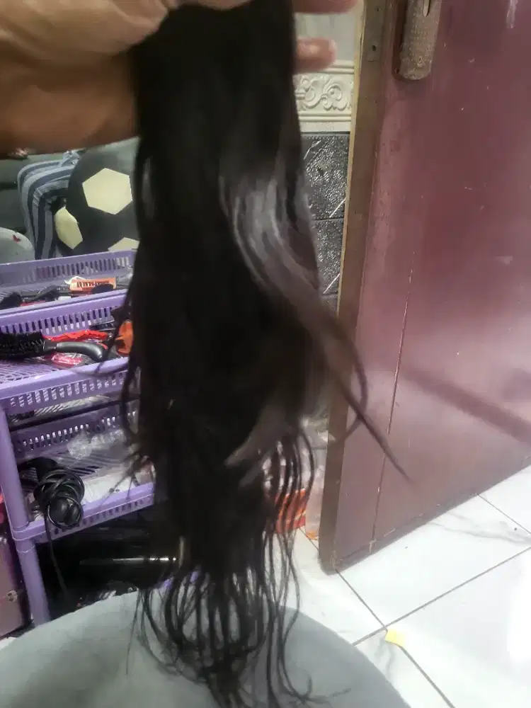 Rambut sambung hair extension 60cm 80 helai