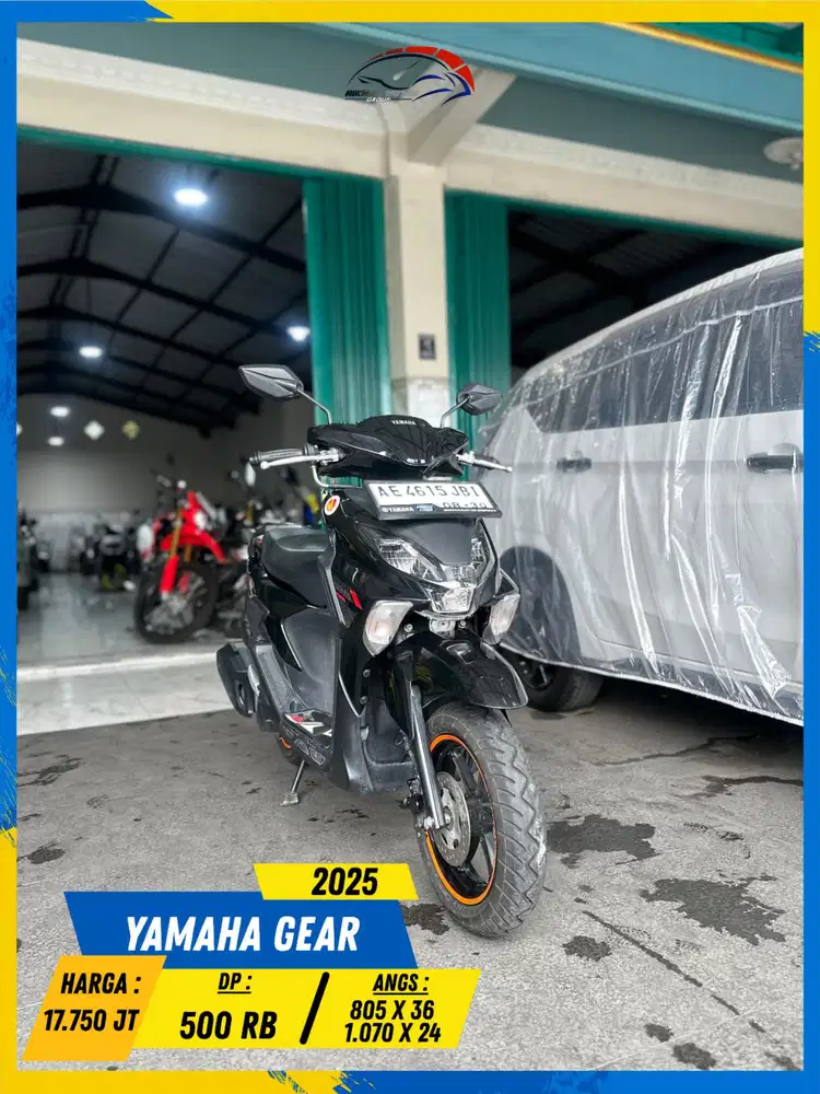 YAMAHA GEAR 2025 PLAT AE BEKAS CIAMIK BOLOH HIKMAH MOTOR KEPUH MALANG