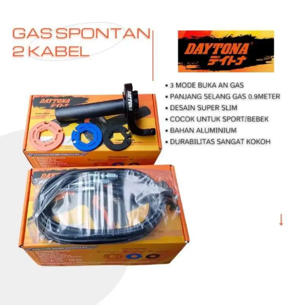 GAS SPONTAN DAYTONA 4921 2 KABEL UNIVERSAL MOTOR MATIC
