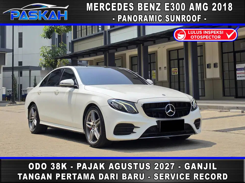 SUNROOF Odo 38rb BUNGA 5% Pajak 1 TAHUN E300 AMG 2018 E 300 AMG 2018
