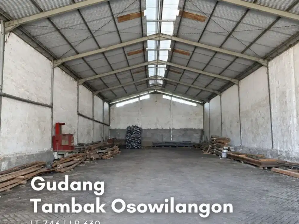 Gudang Tambak Osowilangon STRATEGIS, AKSES KONTAINER