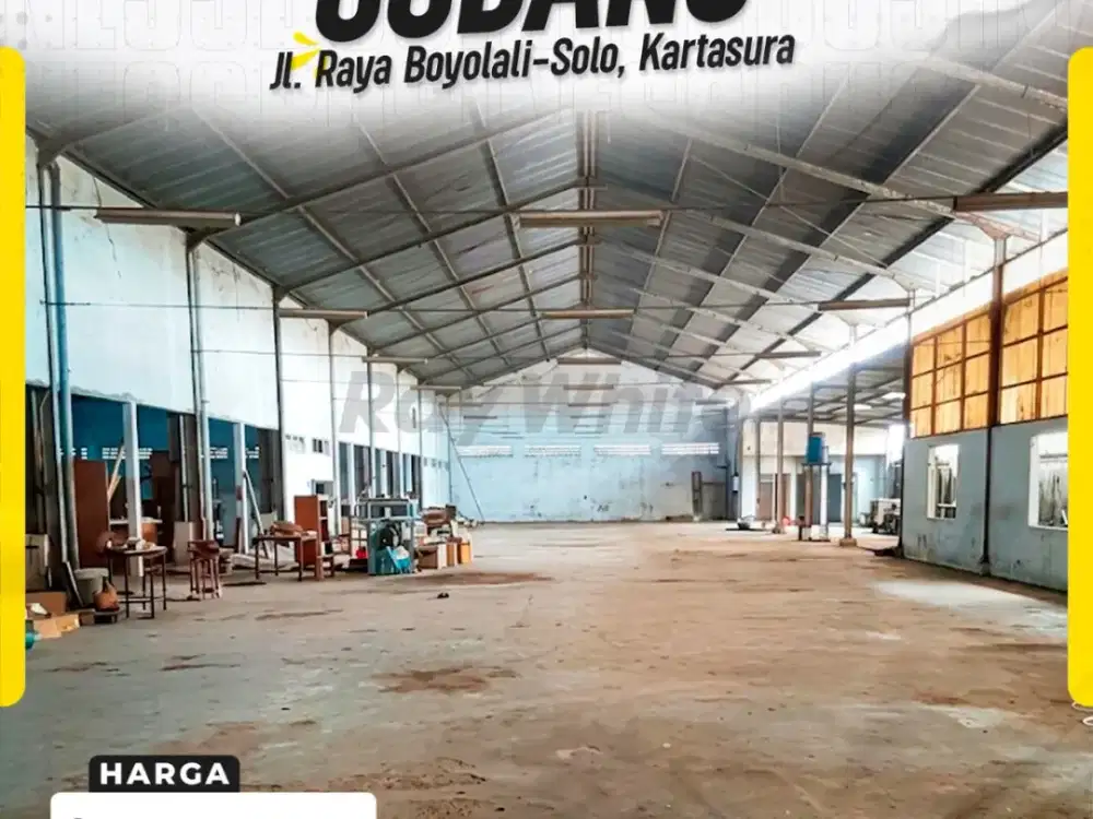 Dijual Gudang Startegis 3.600m²  Akses Kontener Di Kartasura Sukoharjo 24Milyar