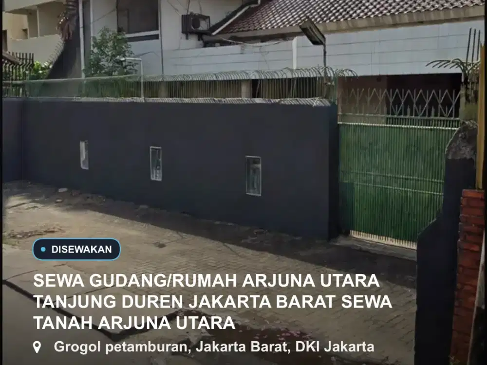 Sewa Tanah Arjuna Utara Tanjung Duren Jakarta Barat Di Sewa Rumah Arjuna Utara Jakarta Barat