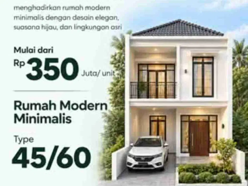 Rumah 2 lantai harga 1 lantai 350 juta cash keras, mampang depok