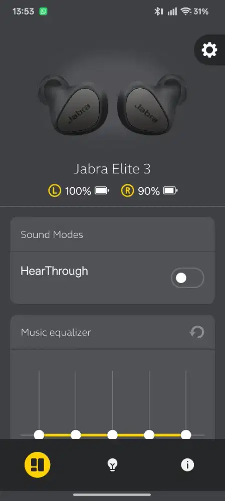 TWS JABRA ELITE 3 ORI,BUKAN OEM.