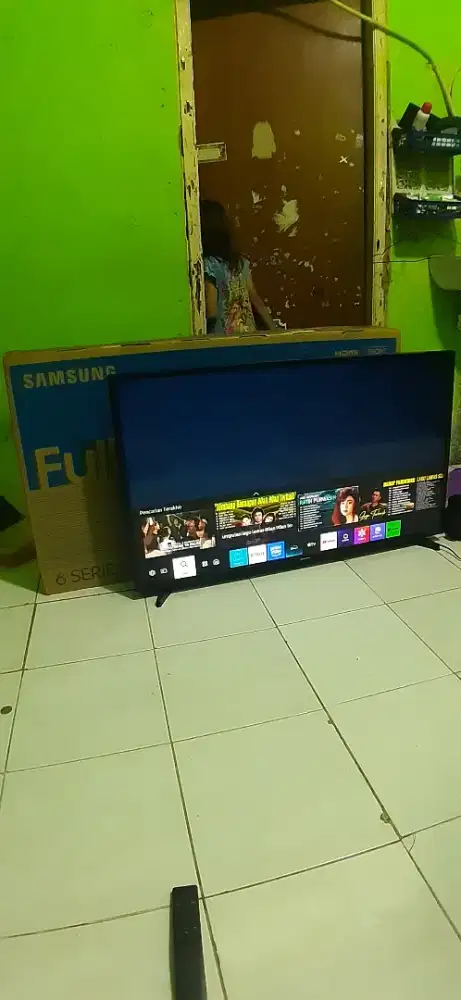 tv samsung SMART tv 43 inch lengkap